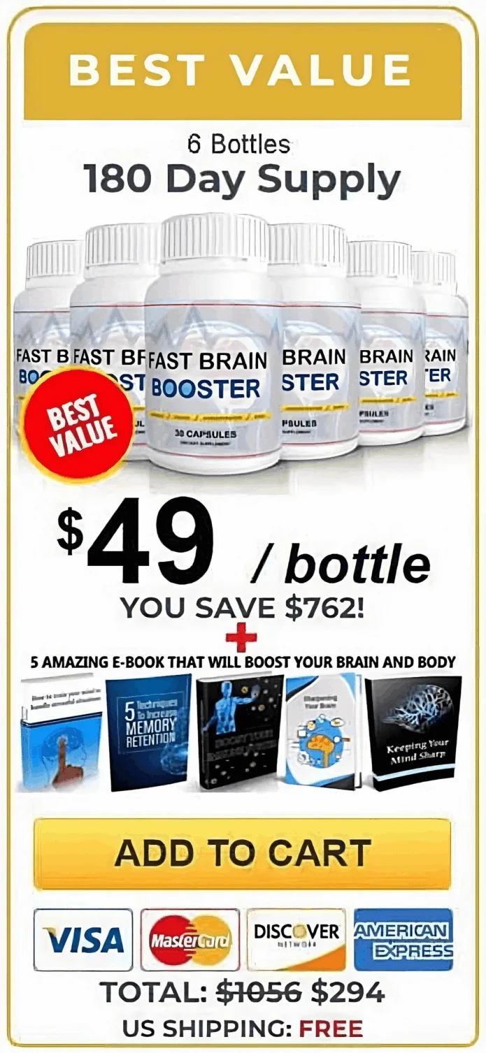 Fast Brain Booster - 6 Bottle Pack